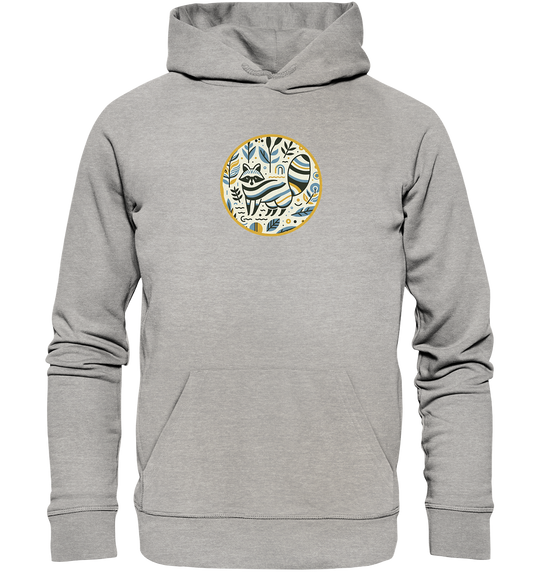 WASCHBÄR IM KREIS - Organic Hoodie