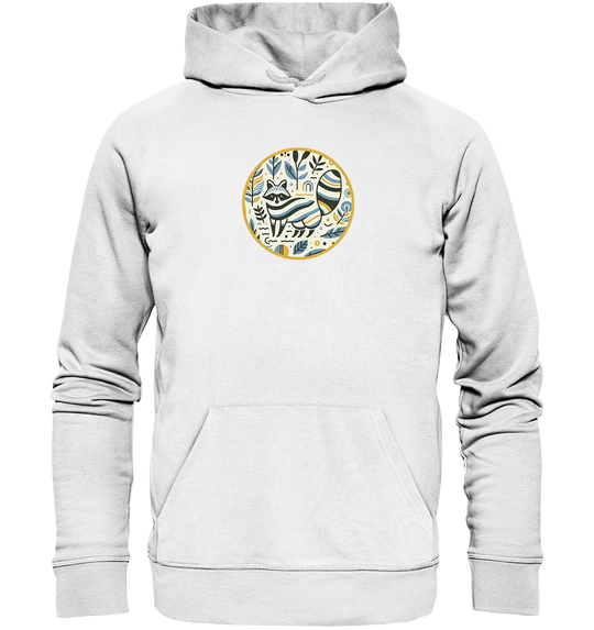 WASCHBÄR IM KREIS - Organic Hoodie