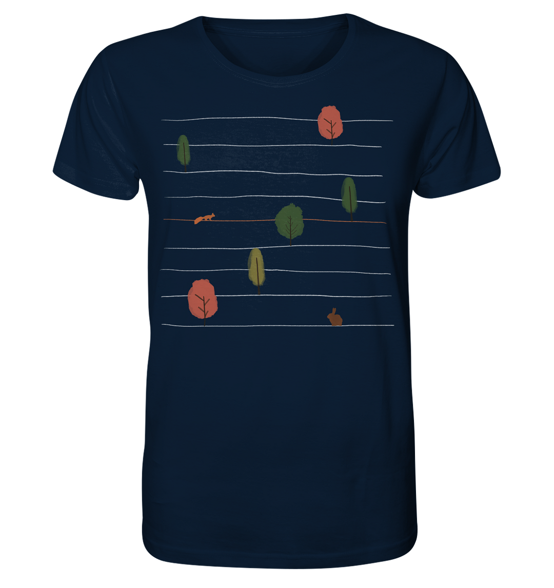 BÄUME AUF LINIEN - Organic Shirt