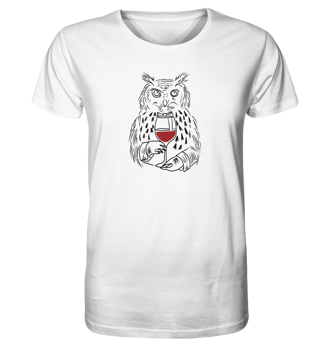 UHU MIT WEIN - Herren Bio T-Shirt