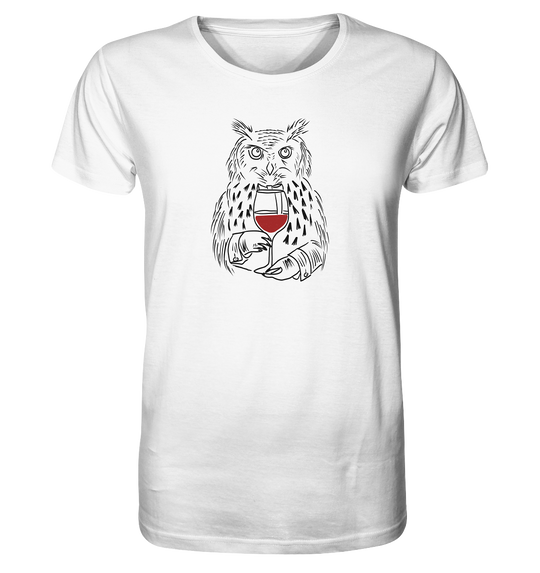 UHU MIT WEIN - Herren Bio T-Shirt