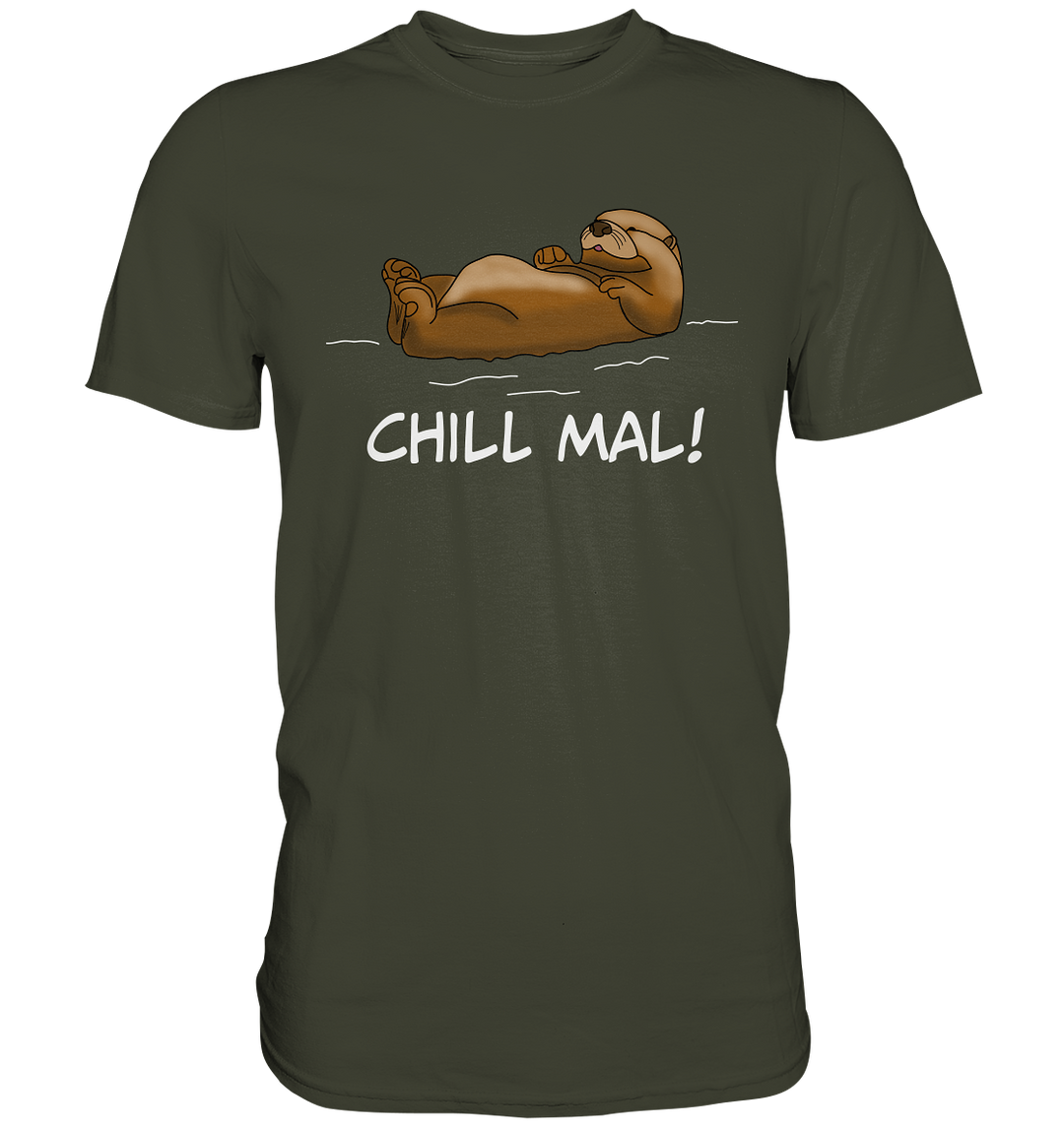 CHILL MAL OTTER - Herren Premium T-Shirt